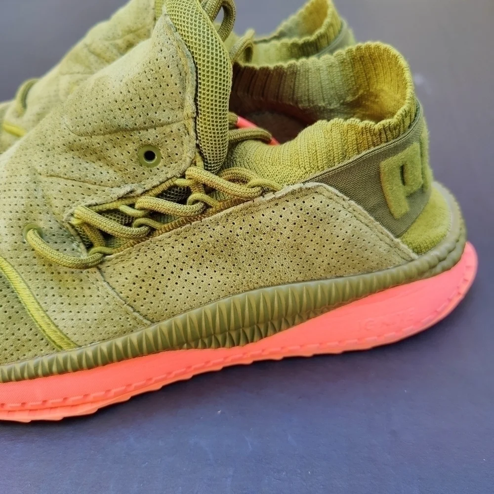 Puma Ignite Tsugi Shinsei 'Wasabi' Army Green Sneaker Men's Shoe Size 9.5